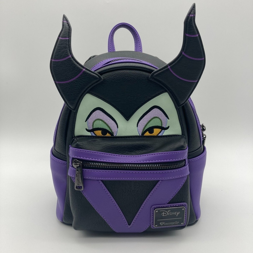 Disney Loungefly Maleficent Sleeping Beauty Dragon Horns Mini Backpack Figural